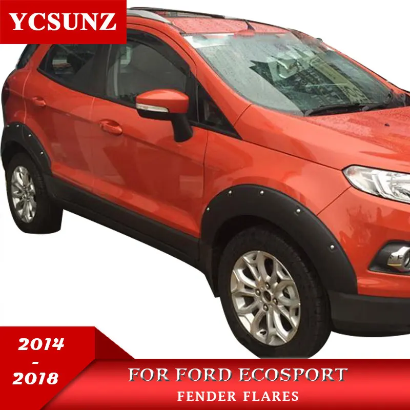 Крыло вспышки черный Брызговики с гайками для Ford Ecosport