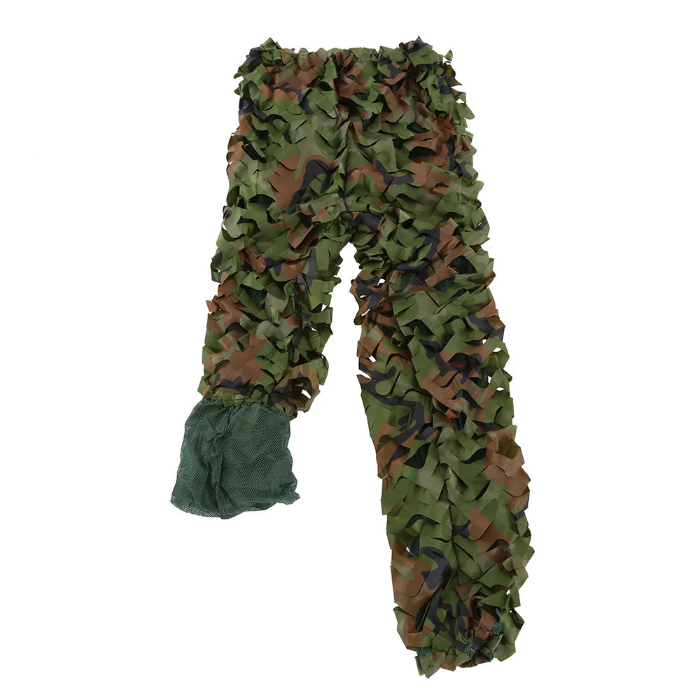 Camouflage Leafy Woodland Ghillie Suits casual Hunter Suit Jacket Pants Clothing | Мужская одежда