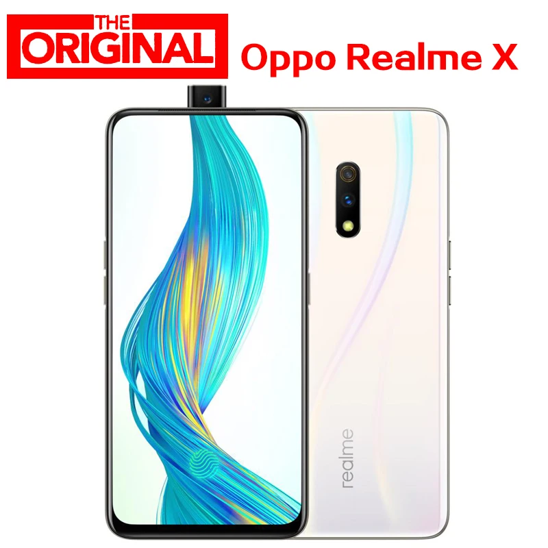 Сток OPPO Realme X 4G LTE мобильный телефон Snapdragon 710 6,5" 2340X1080 8 ГБ ОЗУ 128 Гб ПЗУ 9,0 МП отпечаток пальца Android смартфон