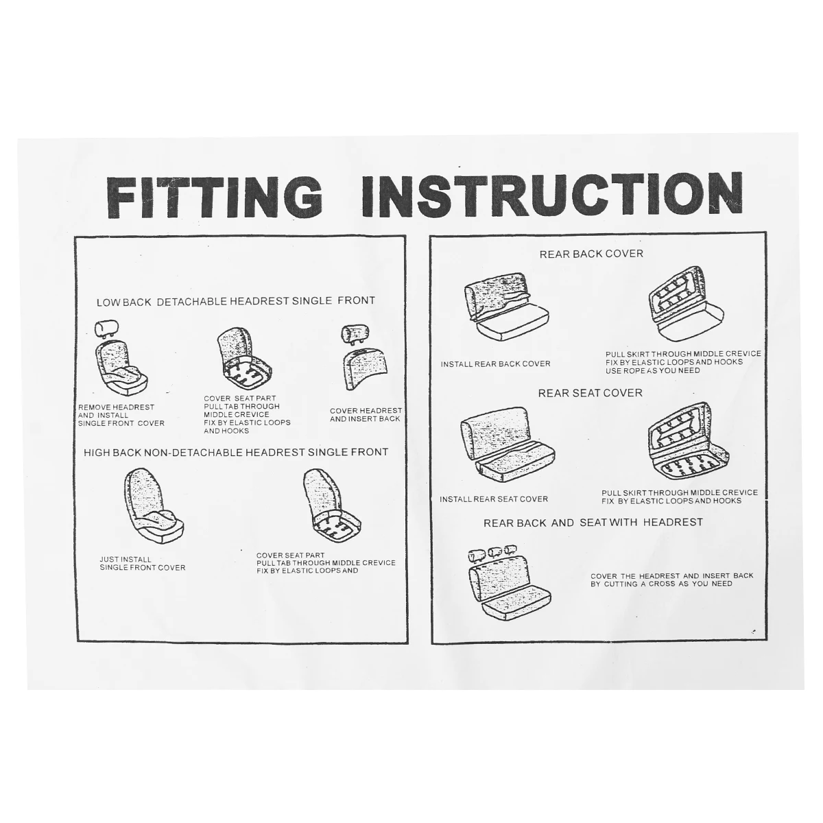 Шт. 8 шт. Универсальный классический автомобильный чехол для сиденья протектор