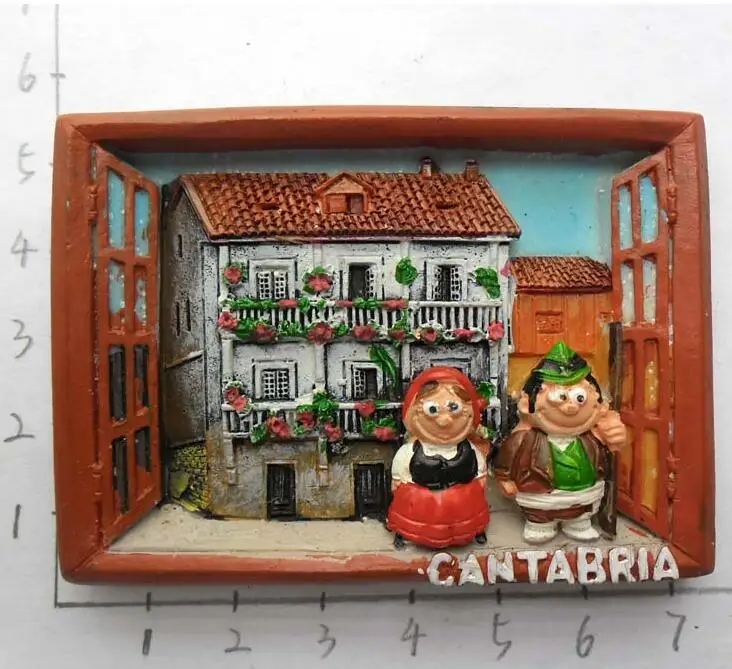 Cantabria Испания 3D магниты на холодильник дорожные сувениры магнитные наклейки