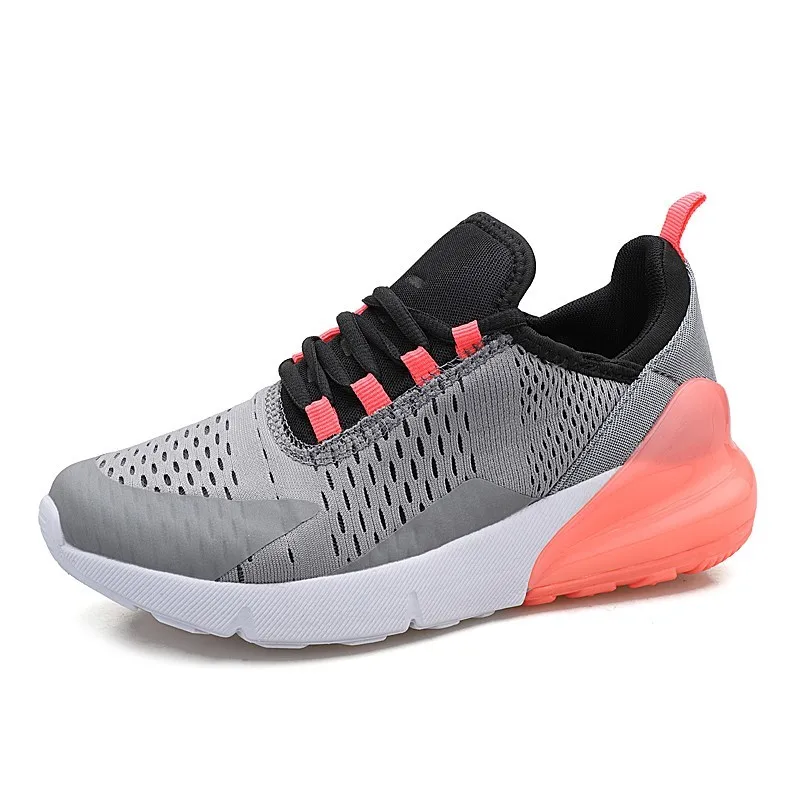 2700-Gray Pink Мужская дышащая Спортивная обувь для фитнеса, для бега, для взрослых, для улицы, пара кроссовок, сетчатые, с воздушной подушкой, Женские беговые кроссовки - Цвет: 2700-Gray Pink