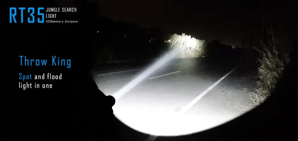 1 шт. Imalent RT35 Cree XHP35 Hi 2350 люмен светодиодный фонарик с USB зарядным фонариком для 4 шт. 18650 батареи