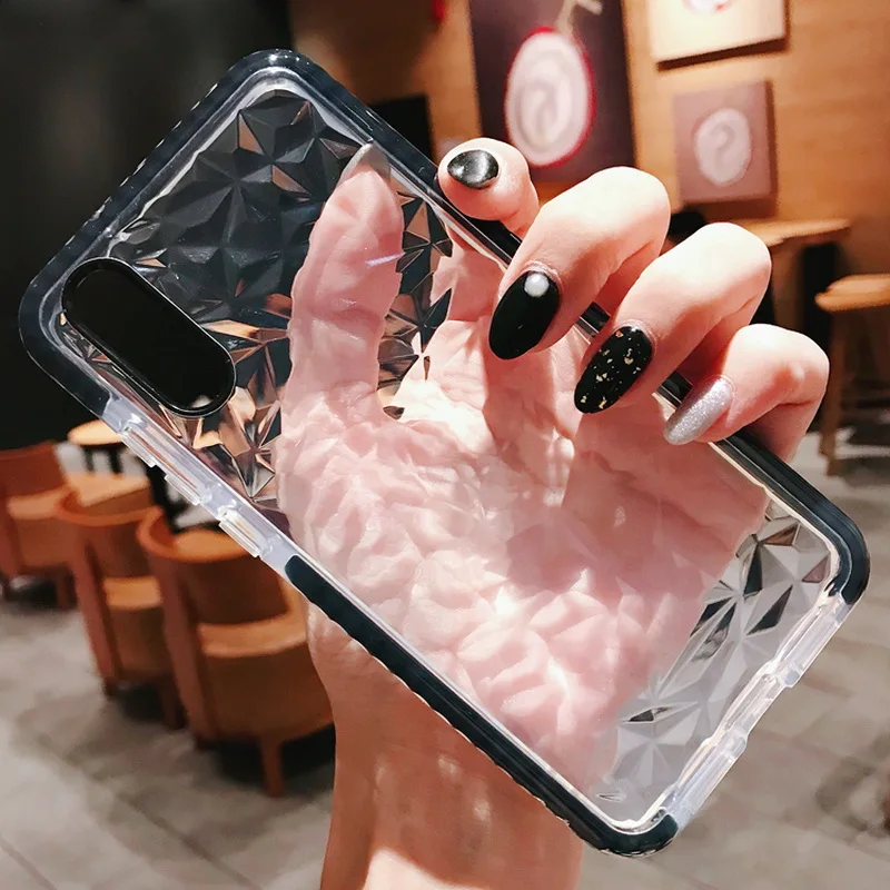 Transparent Diamond Case For Samsung Galaxy A50 Case S10 Plus A30 A20 S10e 5G Note 9 10 Pro Shockproof Soft Silicon Clear Cover