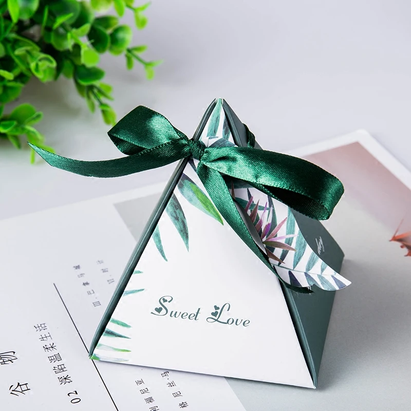 2019 Новые Креативные зеленые бумажные подарочные коробки коробка конфет на
