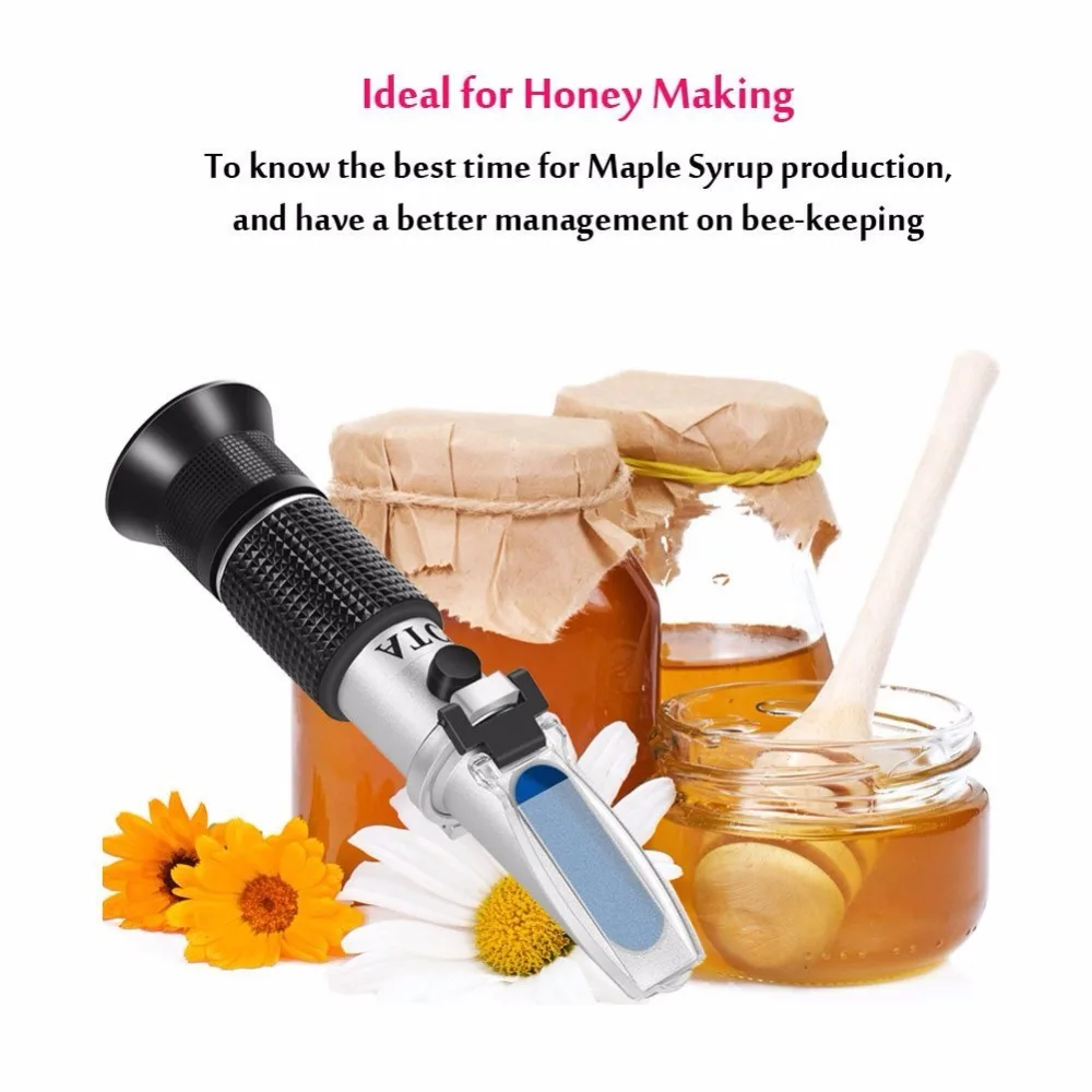 Рефрактометр ручной 58 ~ 92% БРИКС 38 43 дюймов (12 27%)|handheld refractometer|honey winebrix refractometer |