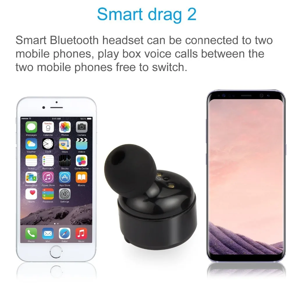 Bluetooth наушники HBUDS X2T TWSWireless гарнитура с зарядным устройством мини