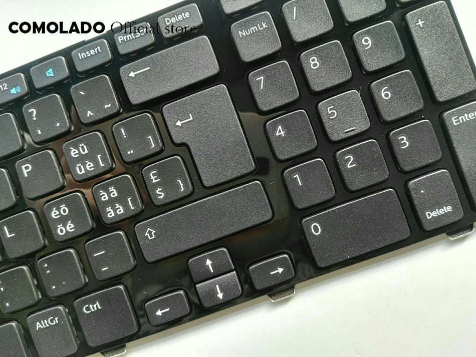 SW швейцарская клавиатура для DELL 17R 3721 3737 5721 N3721 N5721 5737 5357 черная рамка