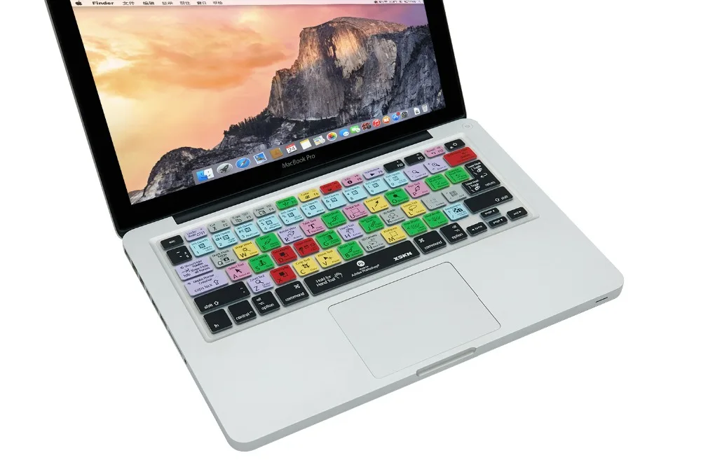XSKN Adobe Photoshop силиконовый чехол для клавиатуры Macbook Pro Air 13 15 функциональный горячий