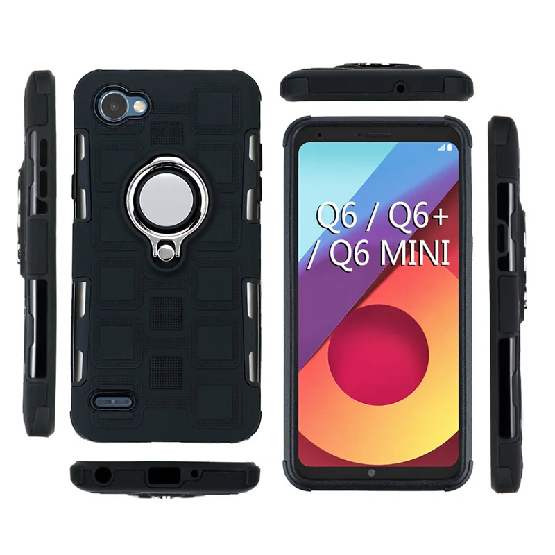Роскошная подставка с магнитным кольцом, чехол для мобильного телефона LG Q6, чехол для LG Q6+ Q6 Plus Q6 Alpha Q6a M700N M700A, чехол для телефона с кольцом на палец s