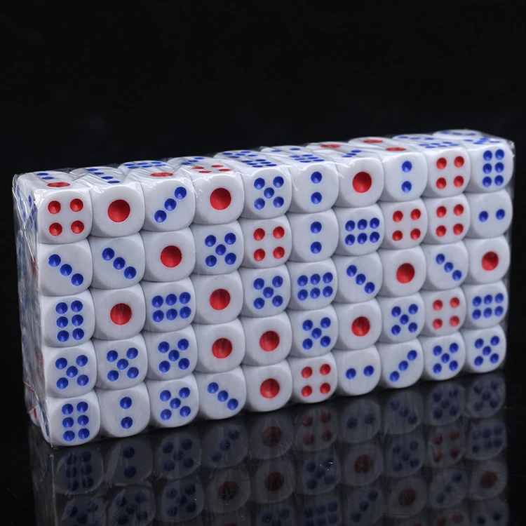 100 шт. набор Игральный костей акриловую продукцию высокого качества с украшением