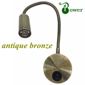 Античная бронза 2 Вт 24 в 12 вольт светодиодные фургоны для чтения|caravan reading lights|antique
