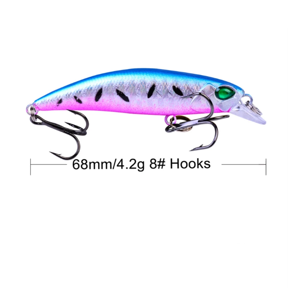 1 шт. рыболовная приманка гольян кренкбейт жесткая 68 мм 4 2 г воблеры качественная