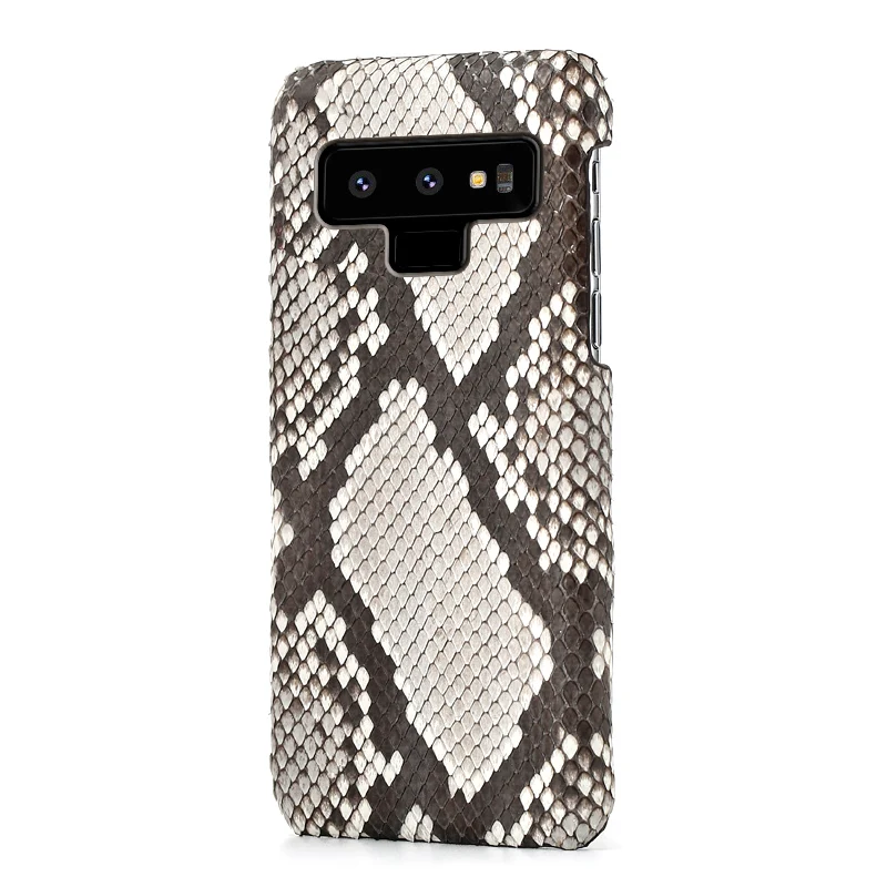 Роскошные чехлы для телефонов Samsung Galaxy S6 S7 S8 S9 S10 Plus чехол из настоящей кожи питона