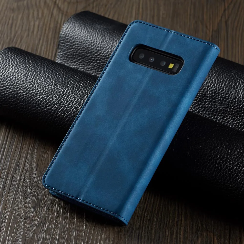 Кожаный чехол-книжка для samsung Galaxy S10 Plus, Роскошный кошелек с подставкой и отделением для карт, магнитный чехол-книжка для Galaxy S10plus S10E