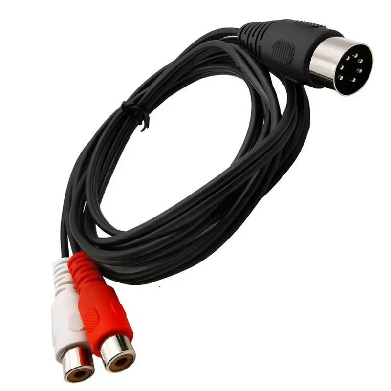 7 Pin DIN мужской MIDI до 2 Двойной RCA Женский штекер аудио кабель шнур для Naim Quad Bang & Olufsen