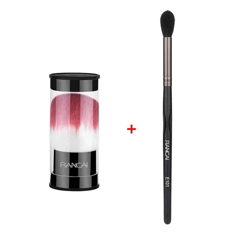 Powder and Contour RANCAI 1 шт. кисть для пудры кисти для макияжа очень мягкая КРАСОТА Румяна Основа круглый макияж большие косметические инструменты мягкий макияж лица - Handle Color: Powder and Contour