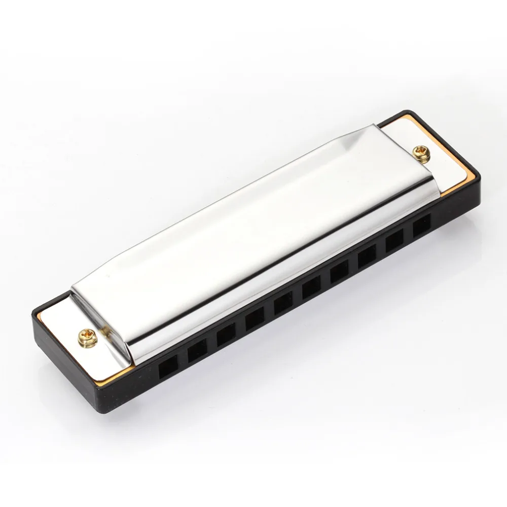 

10 отверстий диатоническая гармоника Серебряный Blues диатонический Арфы Harmonicon 10 отверстий музыкальный инструмент гармоника из сплава рот Ор...