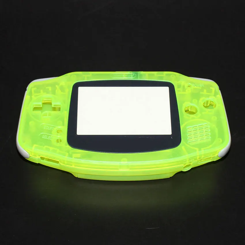Clear Yellow ChengHaoRan для Gameboy Advance Shell Полный корпус чехол для nintendo GBA Корпус чехол консоль кнопки отвертка - Цвет: Clear Yellow