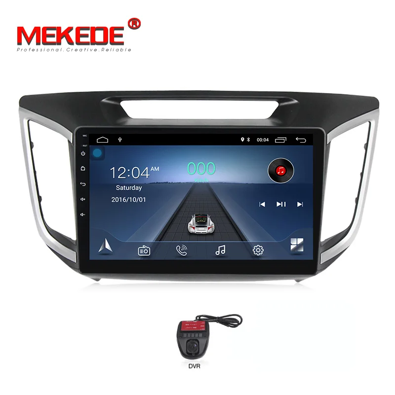 CAR DVD DVR 10," 1024x600 HD Quad 4 ядра Android 8,1 автомобильный DVD для hyundai Creta IX25-18 с Оперативная память gps радио навигации - Цвет: CAR DVD DVR