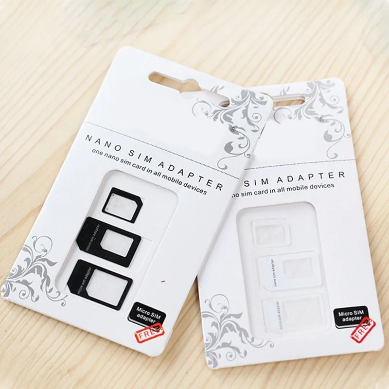 Адаптер Noosy Nano Sim-карты, 100 шт., 4 в 1, адаптер Micro Sim-карт, стандартный адаптер SIM-карты для iPhone 7 (art.: 7aed1ef7b) - 7aed1ef7b