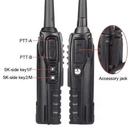 Original Baofeng UV-82 Dual-Band VHF UHF 136-174/400-480 MHz Ham Two-way Radio Transceiver Walkie Talkie with earphone