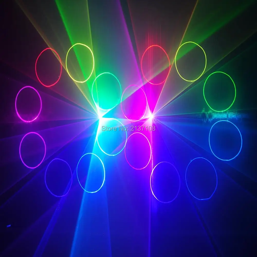3 Вт RGB светодиодный лазерный анимационный светильник DMX Luces DJ Disco Club KTV Show вечерние