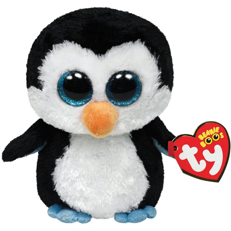 Ty Beanie плюшевые игрушки сова Пингвин собака Жираф Кот енот овца летучая мышь Крупный рогатый скот плюшевые игрушки животных подарок для детей 15 см
