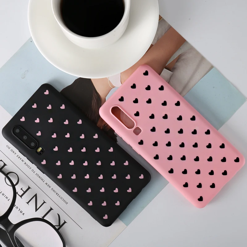 Чехол для пары с сердечками Huawei Honor 10 9 8 Lite 5C 5X 5A 6A 6X 7A 7X 8C 8X 8A 9i V8 V9 V10 V20 MAX Note Play мягкий