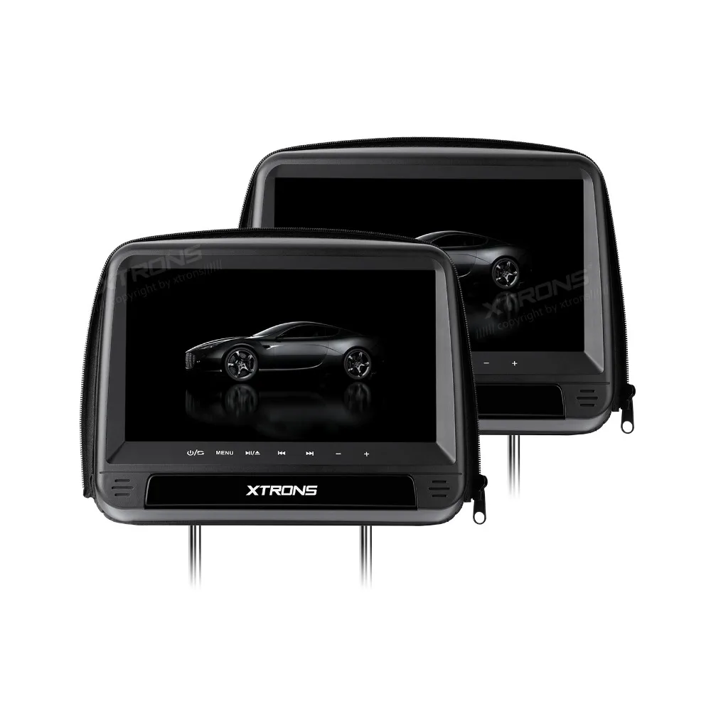 2x9 "HD цифровая панель кожаный чехол подголовник автомобиля DVD плееры мониторы