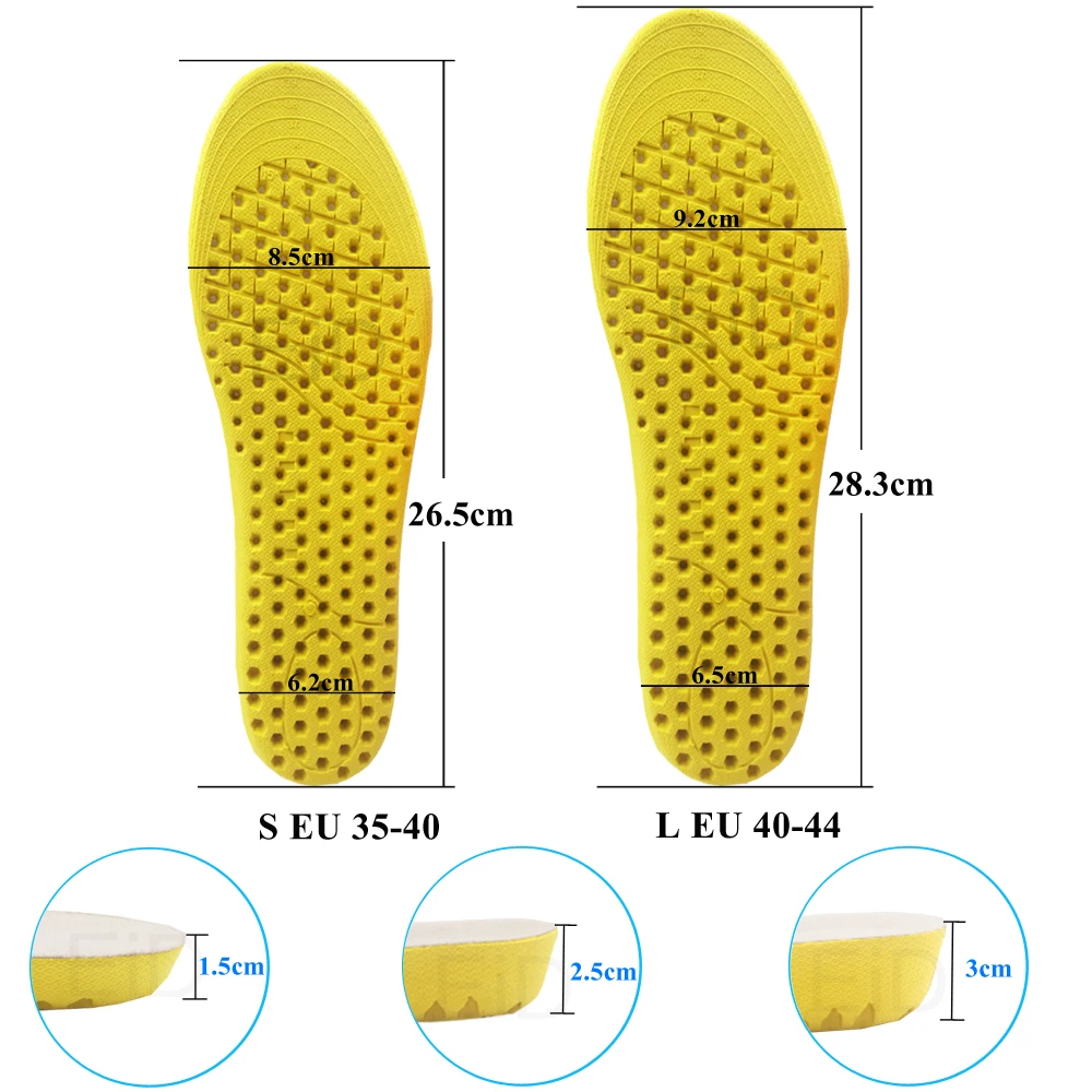 Увеличивающая высоту стельки 1 3 5 см подушка для подъема высоты регулируемая