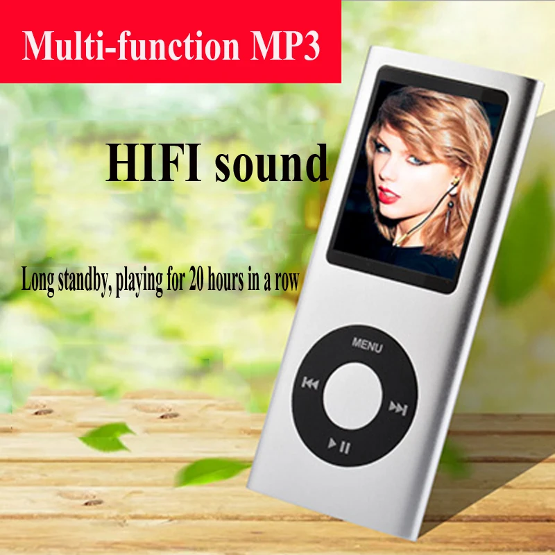 HD 1 8 дюймовый экран металлический MP3 мини Walkman музыкальный плеер Запись Спорт