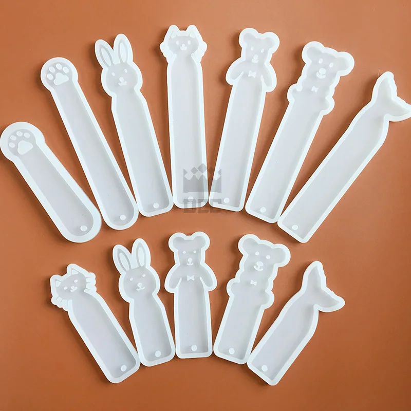 1 шт. наклейки для книг в форме медведя кролика или кота силиконовая форма