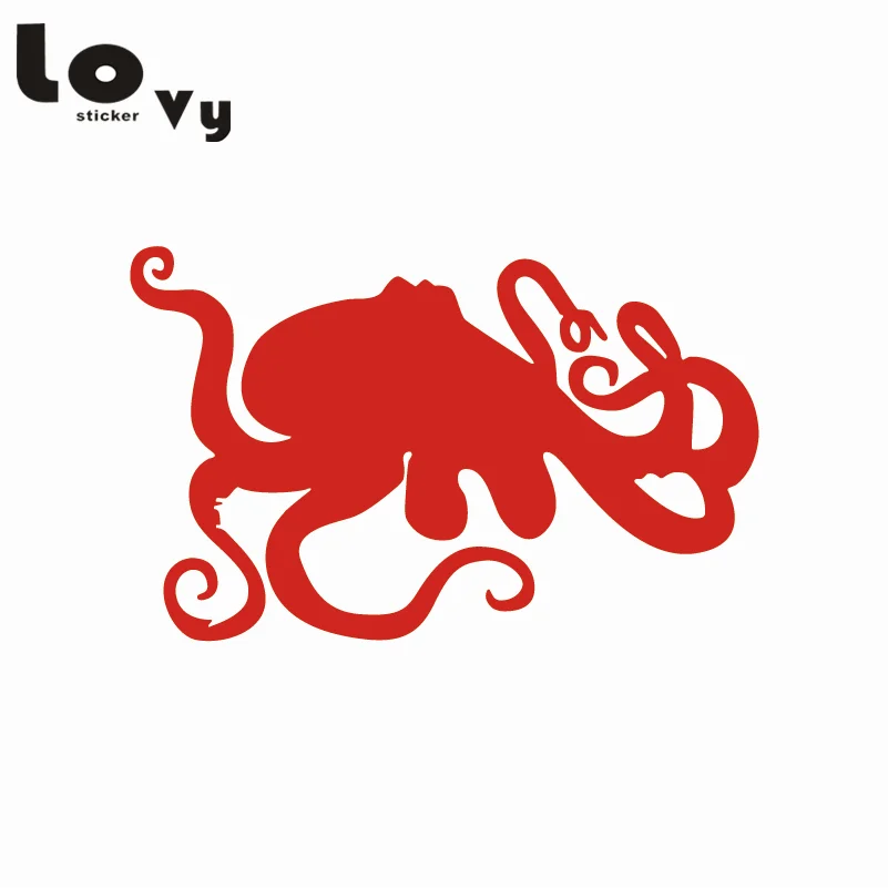 Плавательный Осьминог виниловая Автомобильная мультяшная наклейка животное |