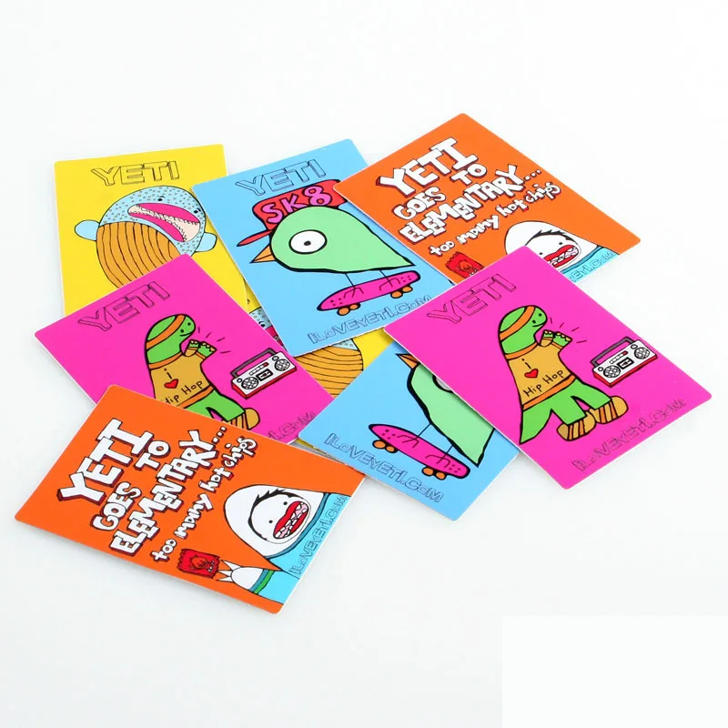 Трафаретная печать на открытом воздухе глянцевые пользовательские съемные