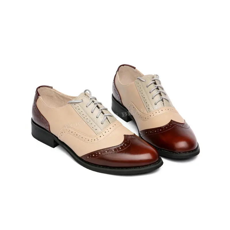 Мужские туфли-оксфорды в британском стиле черные кожаные туфли-броги ручной