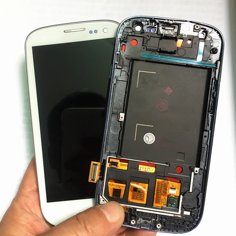Новый ЖК экран i9300 для SAMSUNG Galaxy S3 с заменой рамки кодирующий преобразователь