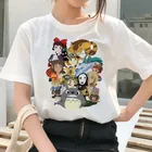 Spirit Away totoro футболка одежда с героями мультфильмов аниме японская женская футболка женская kawaii Studio Ghibli Miyazaki Hayao femme