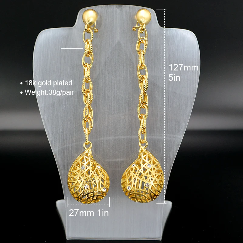 Sunny Jewelry длинные висячие большие болтающиеся серьги для женщин высокое качество
