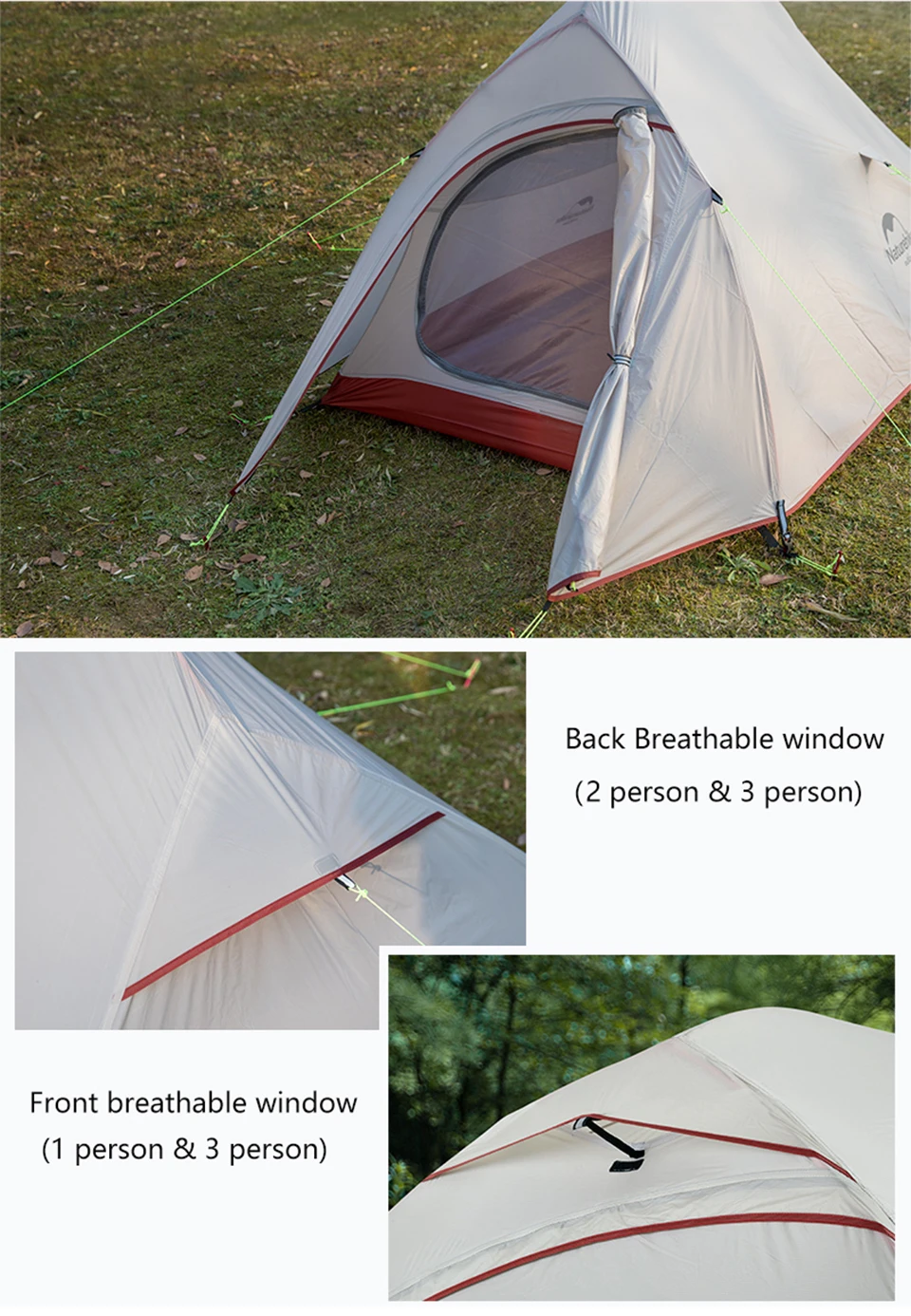 NatureHike Upgrade Cloud Up 20D силиконовые палатки двухслойные 3 Человек Палатка Сверхлегкий Открытый Палатки Кемпинг barraca de praia