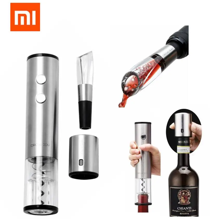 Xiaomi автоматический открывалка для бутылок вина Электрический штопор Быстрый
