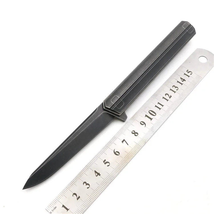 Фото Высококачественный нож с подшипником TC4 титановой ручкой лезвие M390 для охоты