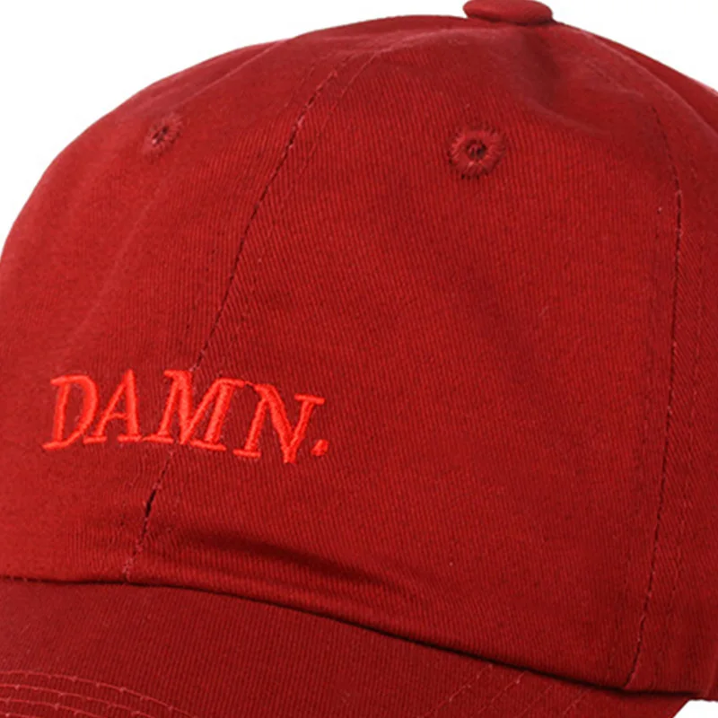 Women Men DAMN Letter Embroidery Baseball Cap Summer Unisex Adjustable Cotton Hat Male Female Casual Hip Hop Snapback CP0065 | Аксессуары