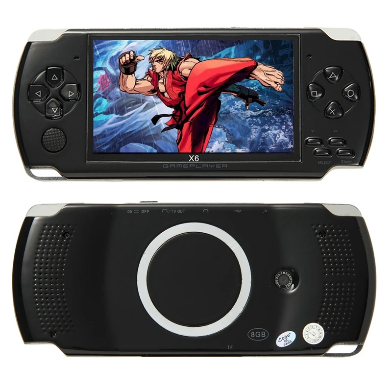 Coolbaby X6 Детские портативные игровые плееры 8G 4,3 дюймов Mp4 видео игровая консоль ТВ выход игровой плеер Поддержка камеры видео E-Bo