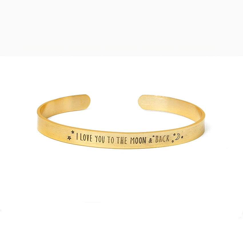 B078 Classic Geometric Stainless Steel Gold Color Bangle Simplicity Adjustable Design Bracelet Fashion Jewelry Open Women Men|pulseras