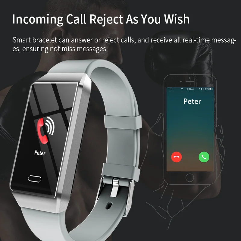 Смарт браслет с функцией измерения пульса и давления 24 часа|Смарт-браслеты| |