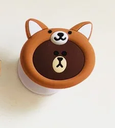 D Корея 3D мультфильм Медведь Кролик Силиконовый телефон стенд держатель стикер для Iphone iPad аксессуары для мобильных телефонов - Цвет: D