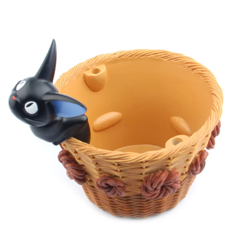 Студия Ghibli Кики услуги доставки Кики корзина для кошек игрушки Кот Кики цветочный горшок ПВХ Фигурки пейзажная игрушка для декора подарки