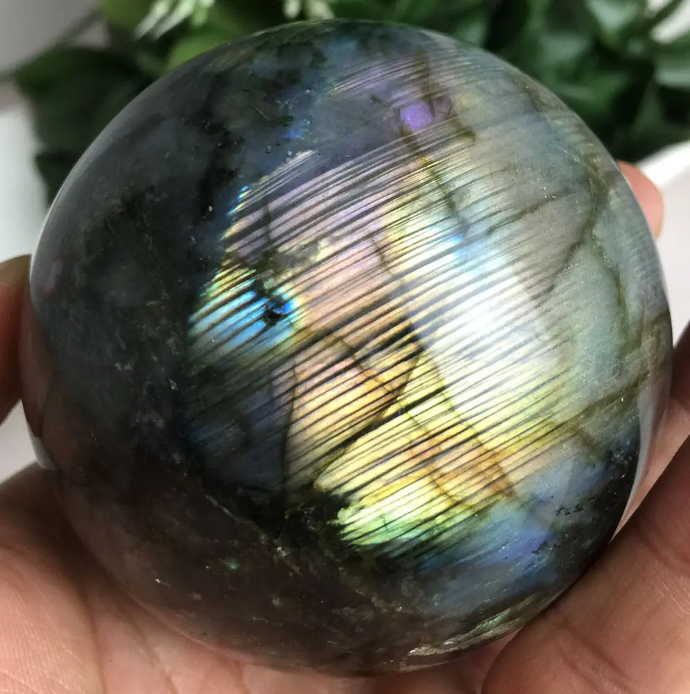 SCY Madagascar Природный лабрадорит кварц хрустальный шар|ball point|crystal wheelball necklace |
