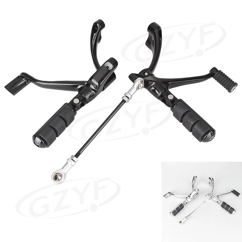 Передний контроль подножки рычаги сцепления комплект для Harley Sportster 883 Super Low /Iron &amp